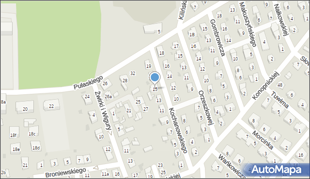 Namysłów, Kochanowskiego Jana, 15, mapa Namysłów