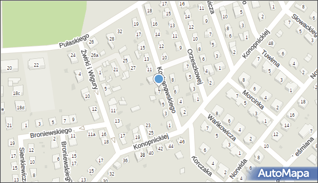 Namysłów, Kochanowskiego Jana, 7, mapa Namysłów