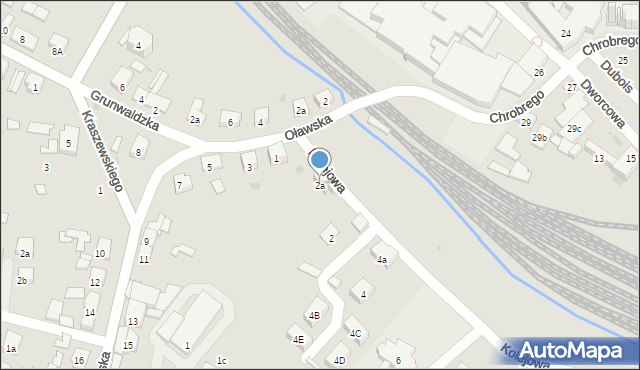 Namysłów, Kolejowa, 2a, mapa Namysłów