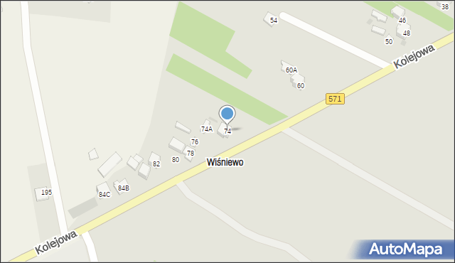 Nasielsk, Kolejowa, 74, mapa Nasielsk