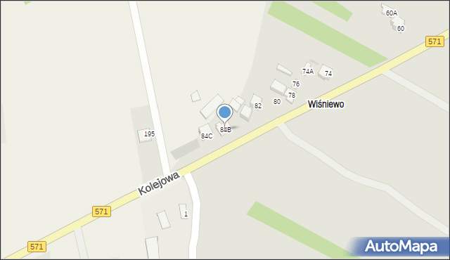 Nasielsk, Kolejowa, 84B, mapa Nasielsk