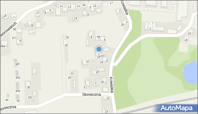 Niegoszowice, Kowalika Jana, 10, mapa Niegoszowice