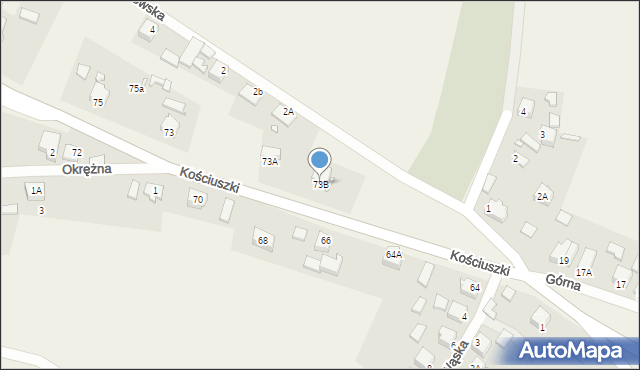 Niegowonice, Kościuszki Tadeusza, gen., 73B, mapa Niegowonice