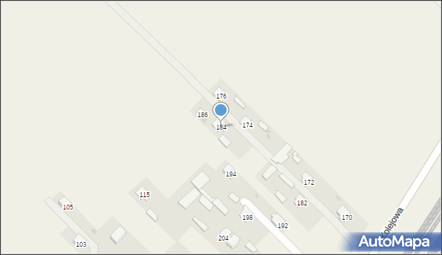 Niemce, Kolejowa, 184, mapa Niemce