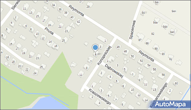 Niemodlin, Konopnickiej Marii, 5, mapa Niemodlin