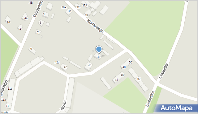 Niemodlin, Korfantego Wojciecha, 38, mapa Niemodlin