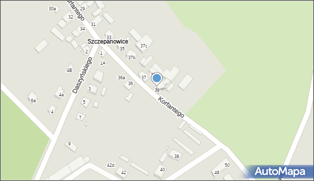 Niemodlin, Korfantego Wojciecha, 39, mapa Niemodlin