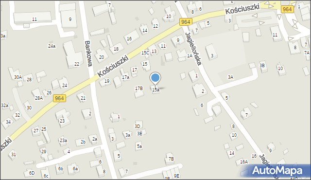 Niepołomice, Kościuszki Tadeusza, gen., 15a, mapa Niepołomice