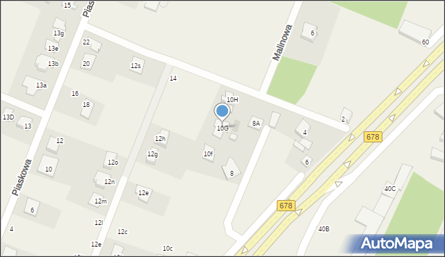 Niewodnica Korycka, Kościuszki Tadeusza, gen., 10G, mapa Niewodnica Korycka