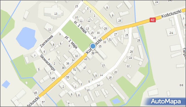 Nowa Brzeźnica, Kościuszki Tadeusza, gen., 39, mapa Nowa Brzeźnica