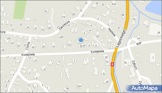 Nowa Dęba, Kolejowa, 10, mapa Nowa Dęba