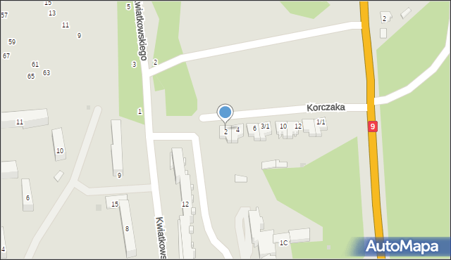 Nowa Dęba, Korczaka Janusza, 4/2, mapa Nowa Dęba