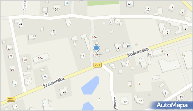 Nowa Karczma, Kościerska, 16, mapa Nowa Karczma