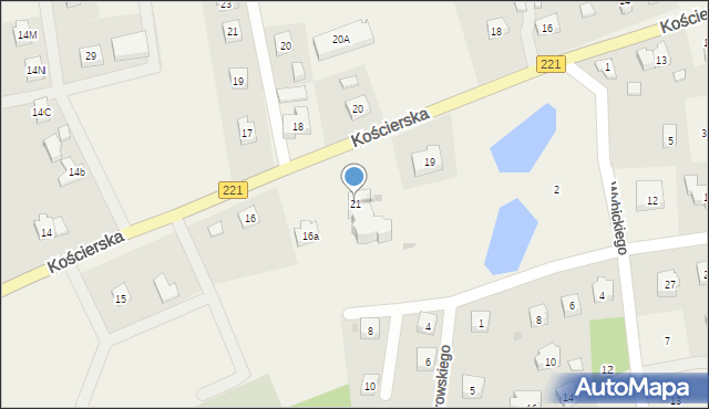 Nowa Karczma, Kościerska, 21, mapa Nowa Karczma