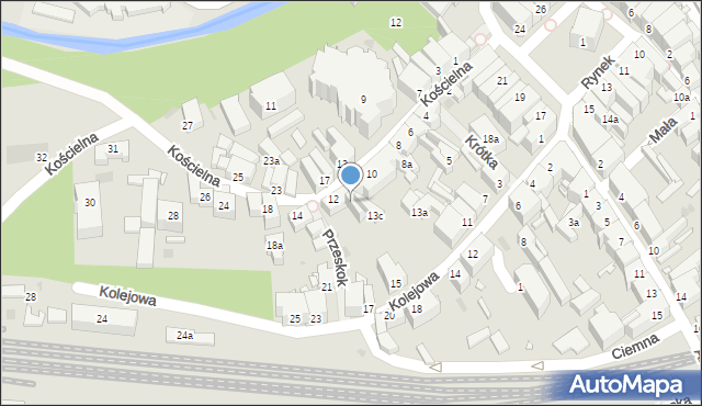 Nowa Ruda, Kościelna, 12a, mapa Nowa Ruda