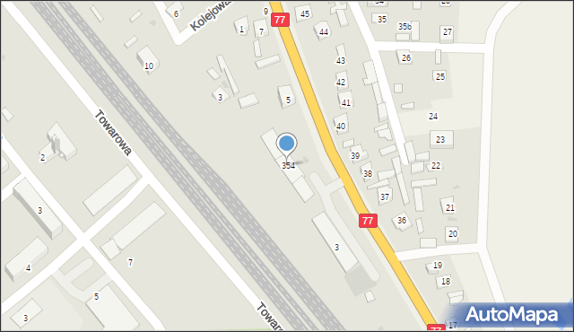 Nowa Sarzyna, Kościuszki Tadeusza, gen., 354, mapa Nowa Sarzyna