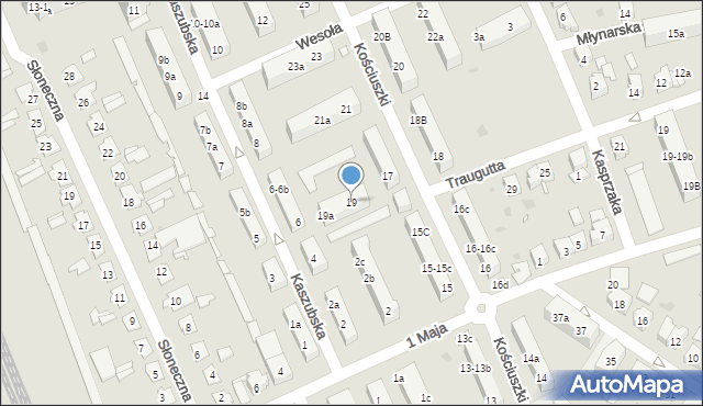 Nowa Sól, Kościuszki Tadeusza, gen., 19, mapa Nowa Sól