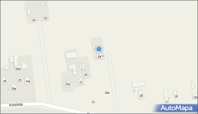 Nowa Wieś, Kolonia, 19, mapa Nowa Wieś