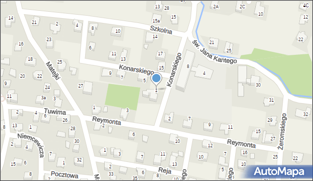 Nowa Wieś, Konarskiego Stanisława, 1, mapa Nowa Wieś