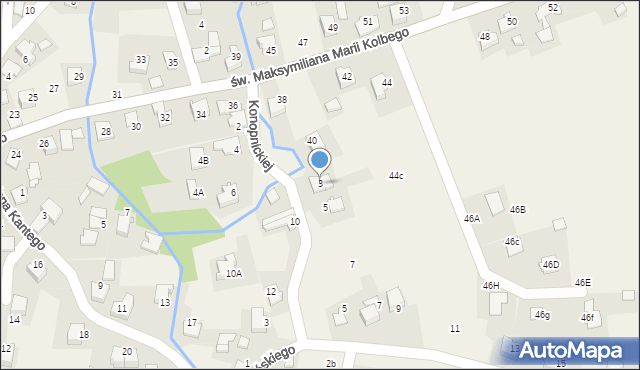 Nowa Wieś, Konopnickiej Marii, 3, mapa Nowa Wieś