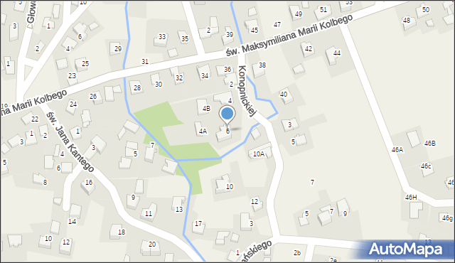Nowa Wieś, Konopnickiej Marii, 6, mapa Nowa Wieś