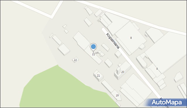 Nowa Wieś, Kopalniana, 11, mapa Nowa Wieś