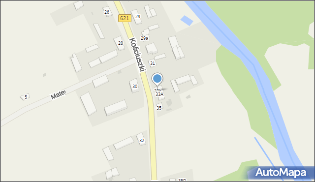 Nowa Wieś Ełcka, Kościuszki Tadeusza, gen., 33b, mapa Nowa Wieś Ełcka