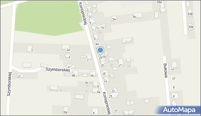 Nowe Chechło, Konopnickiej Marii, 13, mapa Nowe Chechło