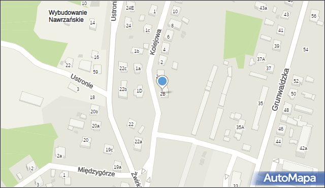 Nowe Miasto Lubawskie, Kolejowa, 2B, mapa Nowe Miasto Lubawskie