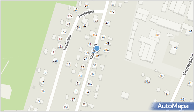 Nowe Miasto Lubawskie, Kolejowa, 38a, mapa Nowe Miasto Lubawskie