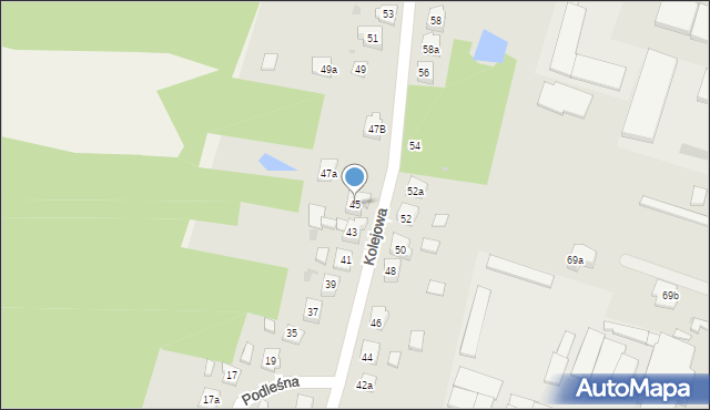 Nowe Miasto Lubawskie, Kolejowa, 45, mapa Nowe Miasto Lubawskie