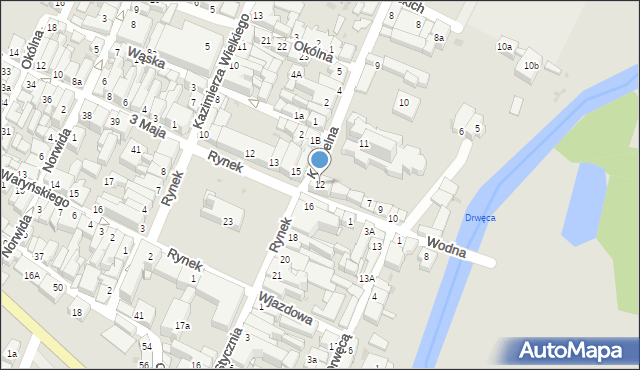 Nowe Miasto Lubawskie, Kościelna, 12, mapa Nowe Miasto Lubawskie