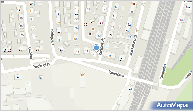 Nowe Skalmierzyce, Kolejowa, 15a, mapa Nowe Skalmierzyce