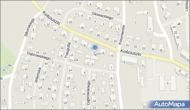 Nowogard, Kościuszki Tadeusza, gen., 7a, mapa Nowogard