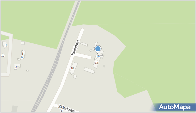 Nowogród Bobrzański, Kolejowa, 16, mapa Nowogród Bobrzański