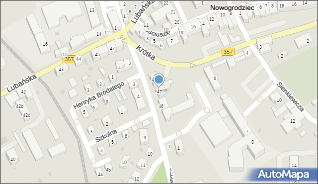 Nowogrodziec, Kolejowa, 47, mapa Nowogrodziec