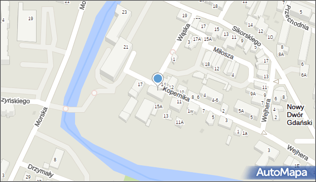Nowy Dwór Gdański, Kopernika Mikołaja, 15, mapa Nowy Dwór Gdański