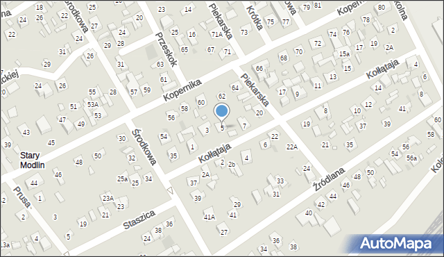 Nowy Dwór Mazowiecki, Kołłątaja Hugo, 5, mapa Nowy Dwór Mazowiecki