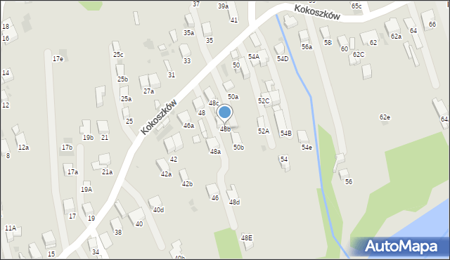 Nowy Targ, Kokoszków, 48b, mapa Nowego Targu