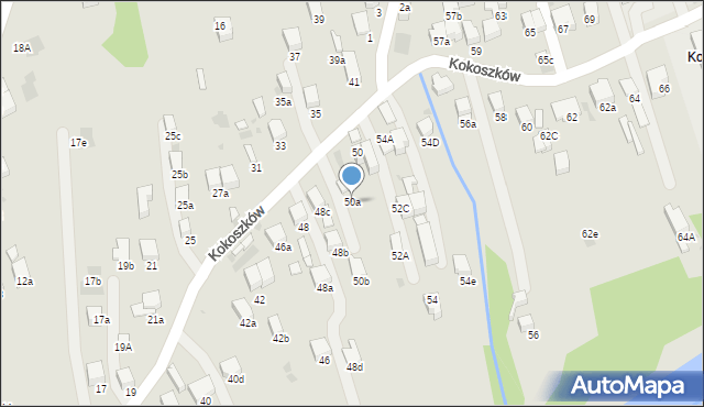 Nowy Targ, Kokoszków, 50a, mapa Nowego Targu