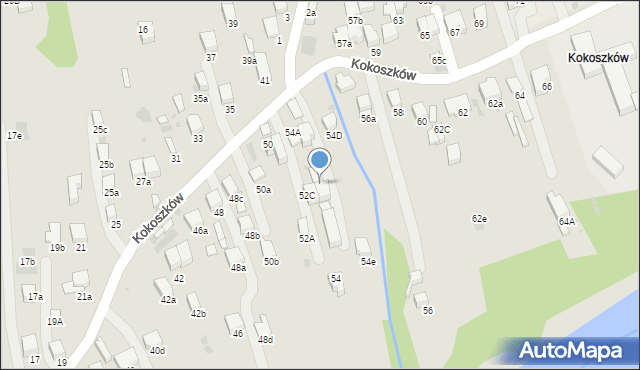 Nowy Targ, Kokoszków, 54f, mapa Nowego Targu