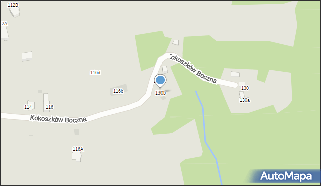 Nowy Targ, Kokoszków Boczna, 130b, mapa Nowego Targu