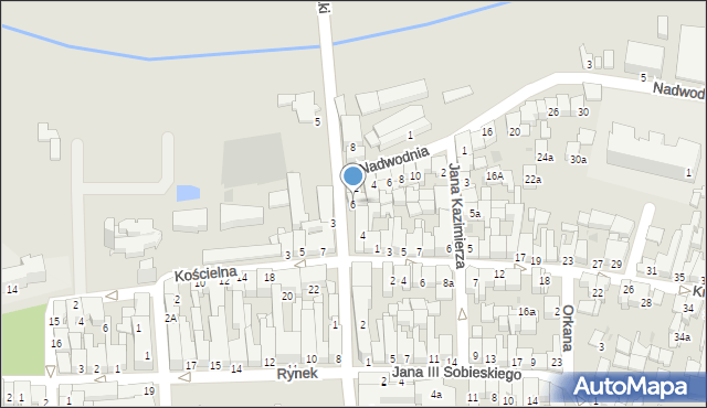 Nowy Targ, Kościuszki Tadeusza, gen., 6, mapa Nowego Targu