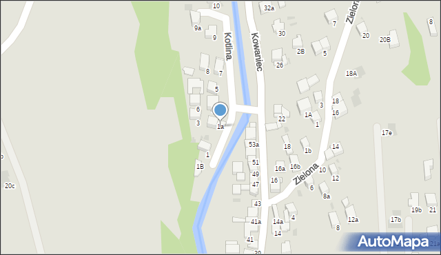 Nowy Targ, Kotlina, 1a, mapa Nowego Targu