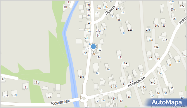 Nowy Targ, Kowaniec, 10, mapa Nowego Targu