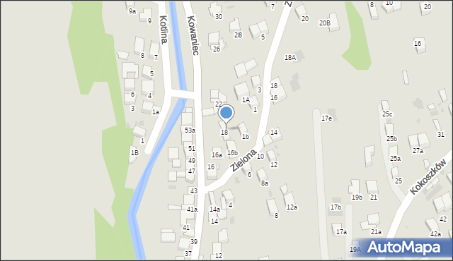 Nowy Targ, Kowaniec, 20, mapa Nowego Targu