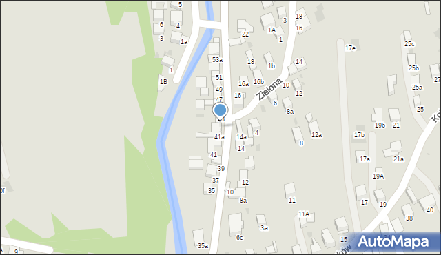 Nowy Targ, Kowaniec, 43A, mapa Nowego Targu