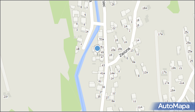 Nowy Targ, Kowaniec, 49a, mapa Nowego Targu