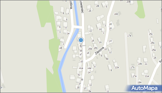 Nowy Targ, Kowaniec, 51, mapa Nowego Targu