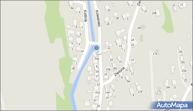 Nowy Targ, Kowaniec, 55, mapa Nowego Targu